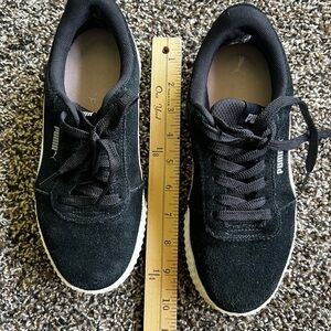 Puma Classic Black Suede Sneakers
